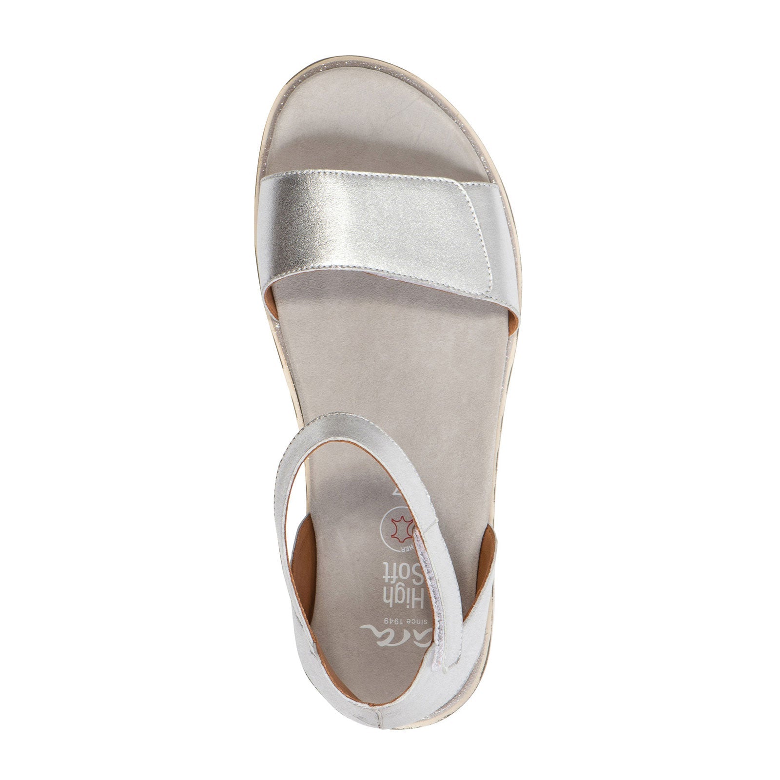 Ara Kasandra Backstrap Sandal (Women) - Silver Metallic