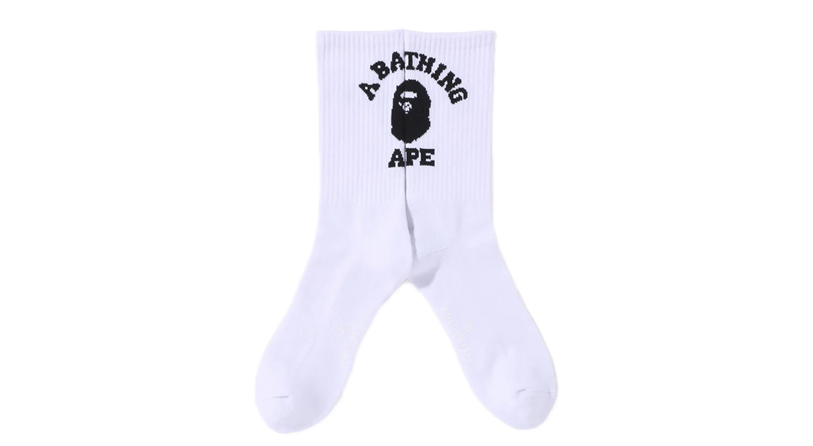 BAPE Logo College Socks
