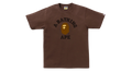 BAPE College Tee Brown