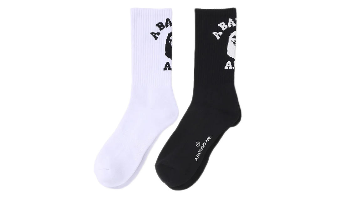 BAPE Logo College Socks