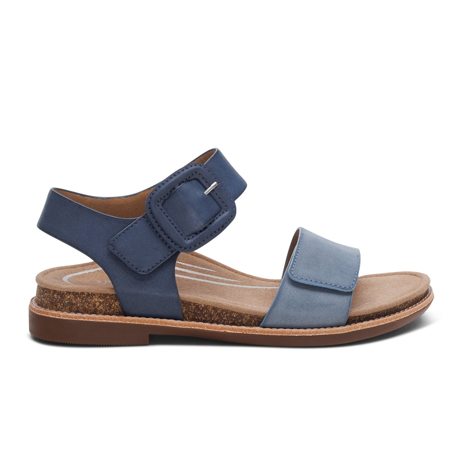 Aetrex Claire Backstrap Sandal (Women) - Navy