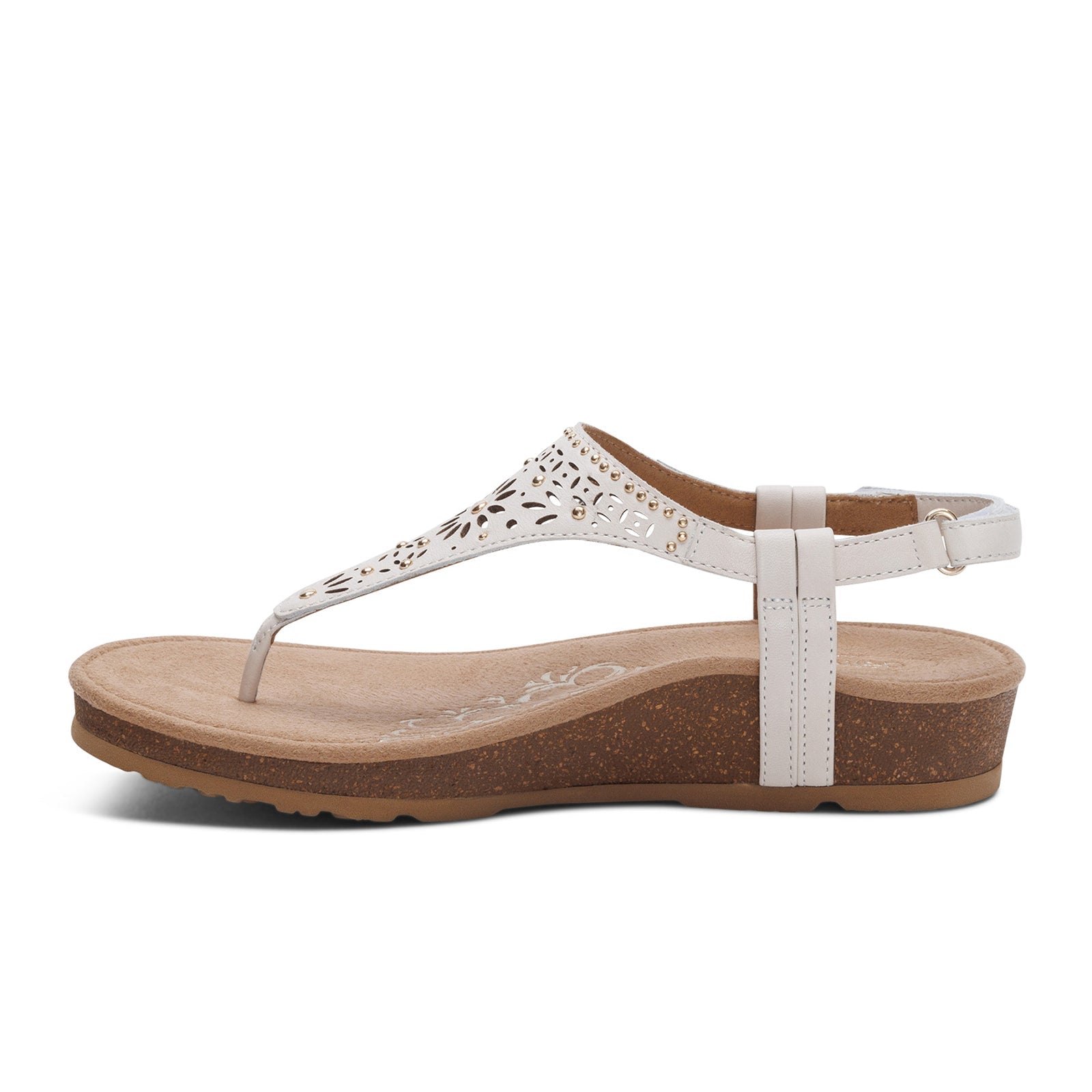 Aetrex Evelyn Backstrap Sandal (Women) - Ivory