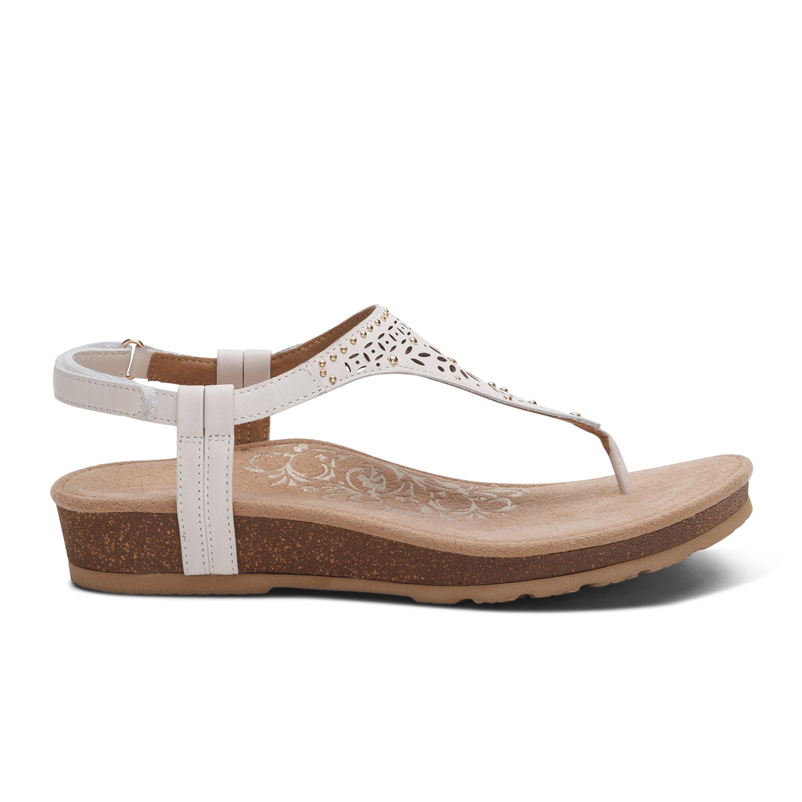 Aetrex Evelyn Backstrap Sandal (Women) - Ivory