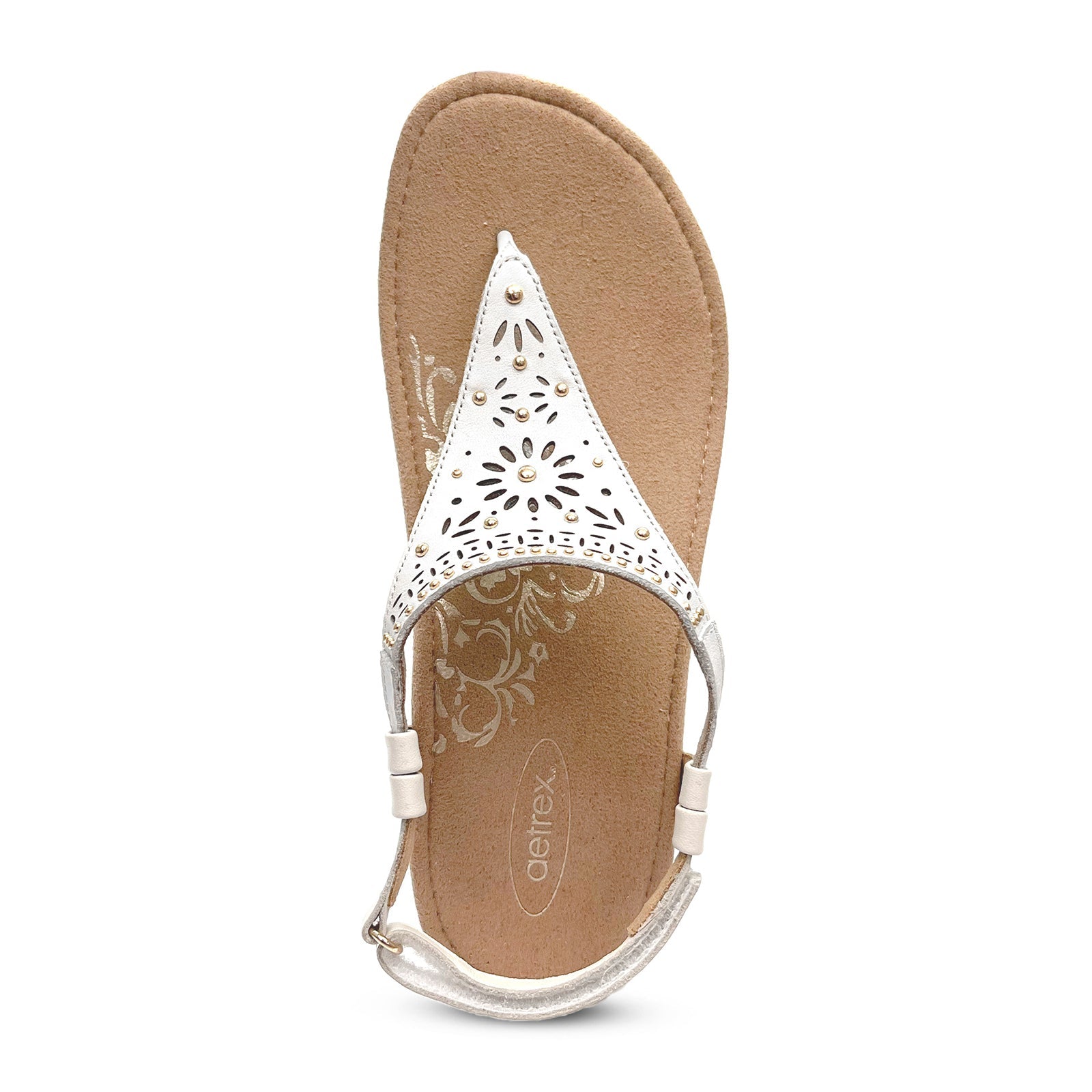 Aetrex Evelyn Backstrap Sandal (Women) - Ivory