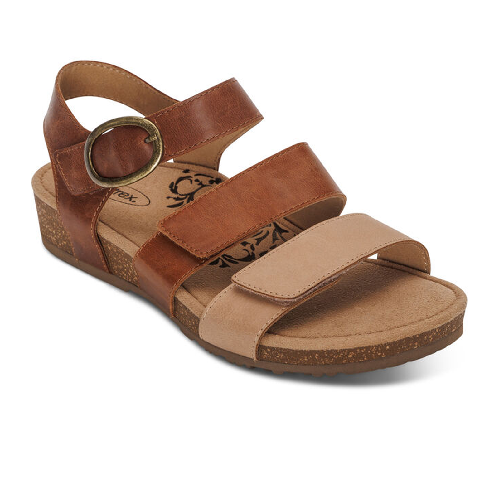 Aetrex Lilly Backstrap Sandal (Women) - Walnut