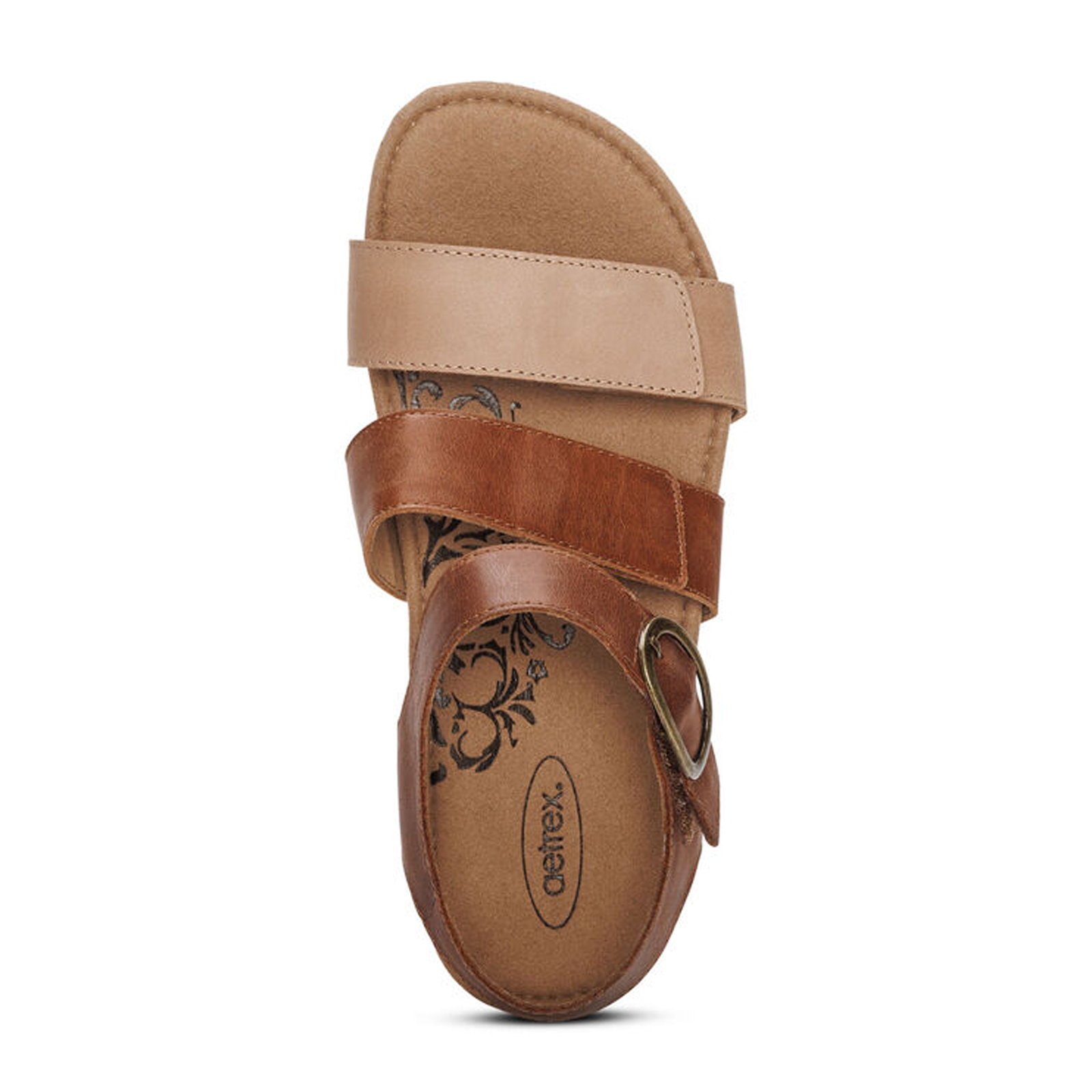 Aetrex Lilly Backstrap Sandal (Women) - Walnut