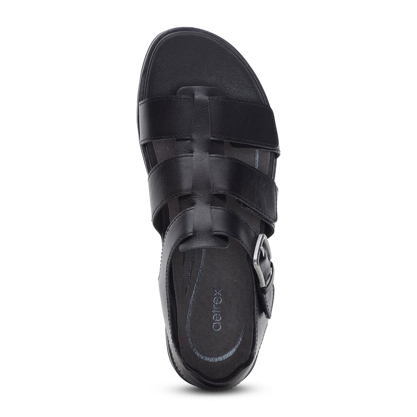 Aetrex Romy Backstrap Sandal (Women) - Black