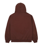 Sp5der Web Logo Hoodie Brown