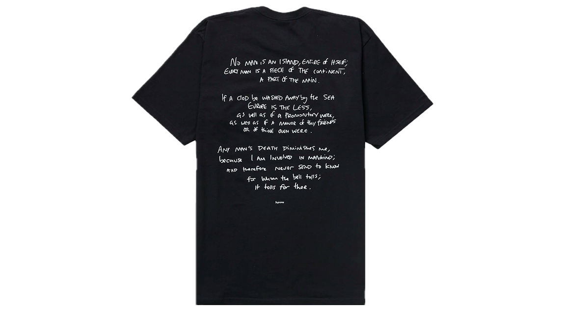 Supreme x Corteiz Rules The World Tee Black